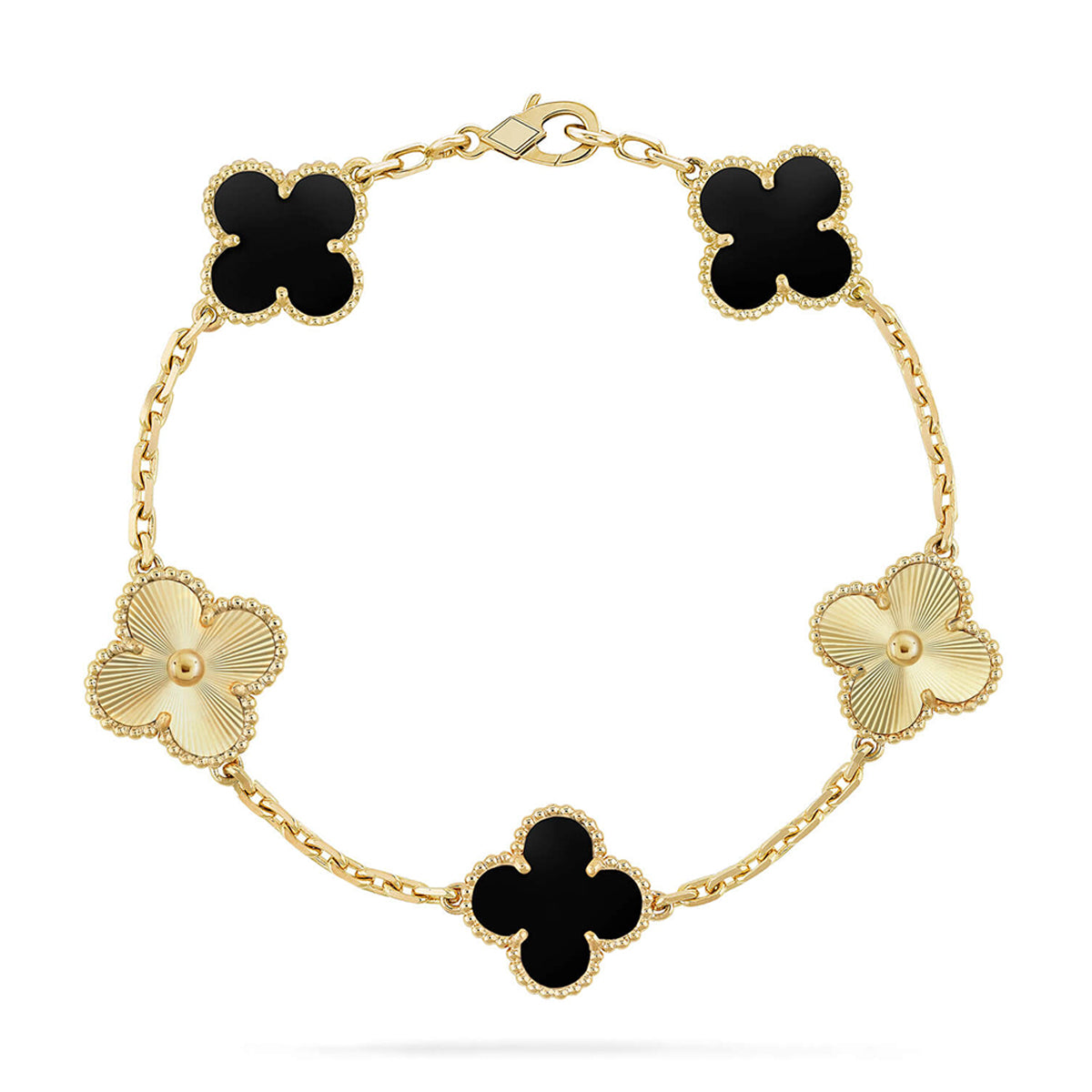 [Radiant Gem]New CLOVER 5 MOTIF ONYXS BRACELET COLLECTION
