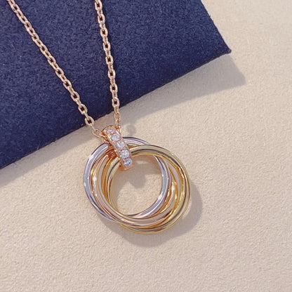 [Radiant Gem]¯TRINITY NECKLACE GOLD  DIAMONDS
