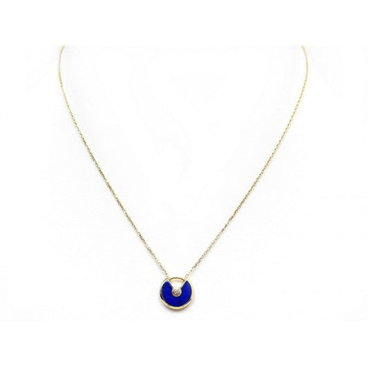 [Radiant Gem]¯AMULETTE ROSE GOLD AGATE NECKLACE