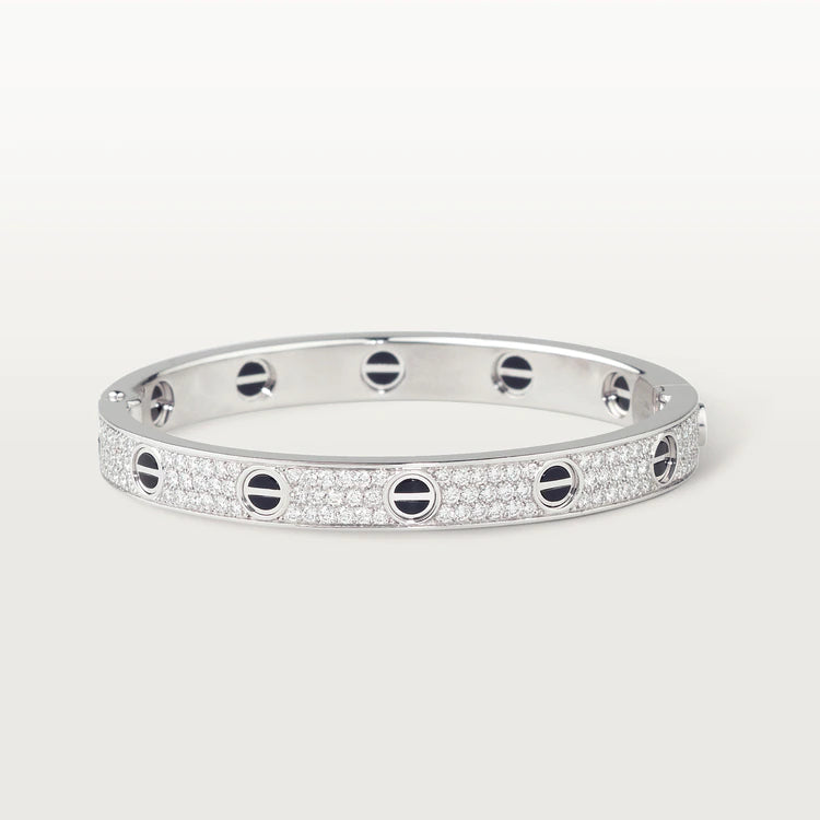 [Radiant Gem]¯LOVE BRACELET 6.1MM DIAMOND-PAVED CERAMIC