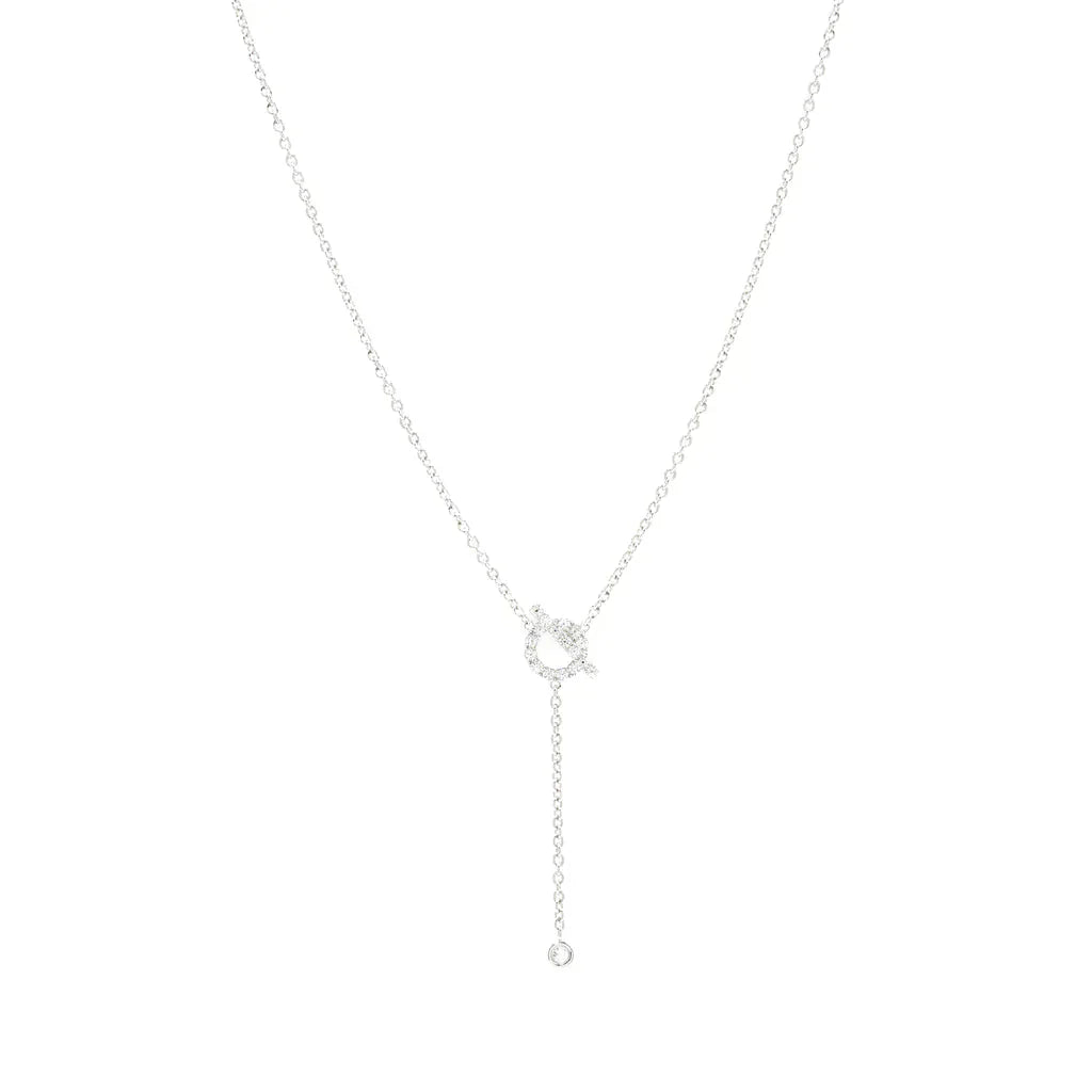 [Radiant Gem]¯FINESSE SILVER DIAMOND NECKLACE
