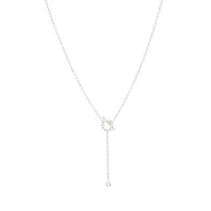 [Radiant Gem]¯FINESSE SILVER DIAMOND NECKLACE