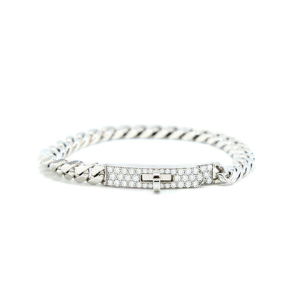[Radiant Gem]¯KELLY CHAIN SILVER DIAMOND BRACELET