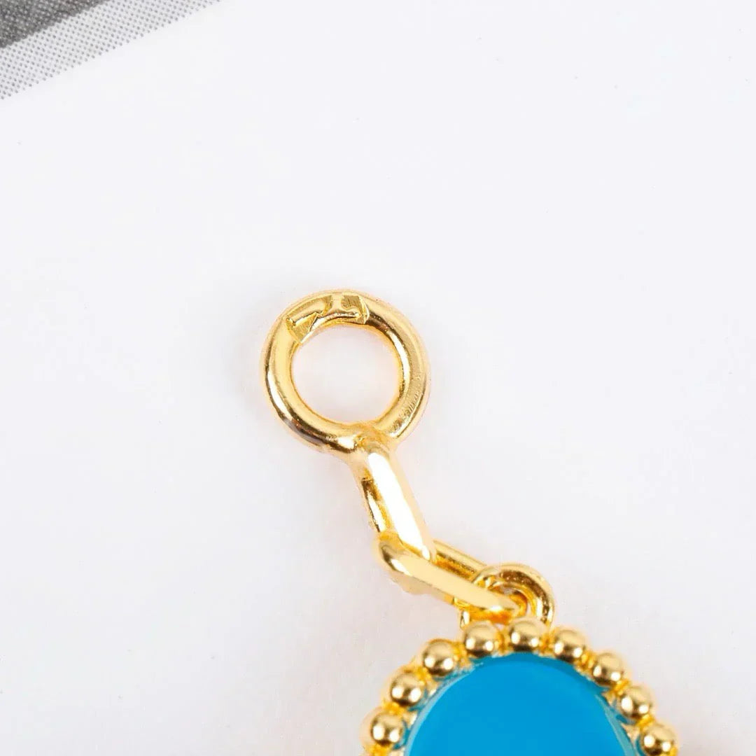 [Radiant Gem]New  CLOVER 5 MOTIF TURQUOISE BRACELET COLLECTION