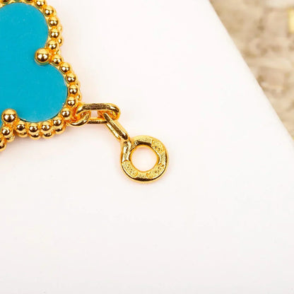 [Radiant Gem]New  CLOVER 5 MOTIF TURQUOISE BRACELET COLLECTION