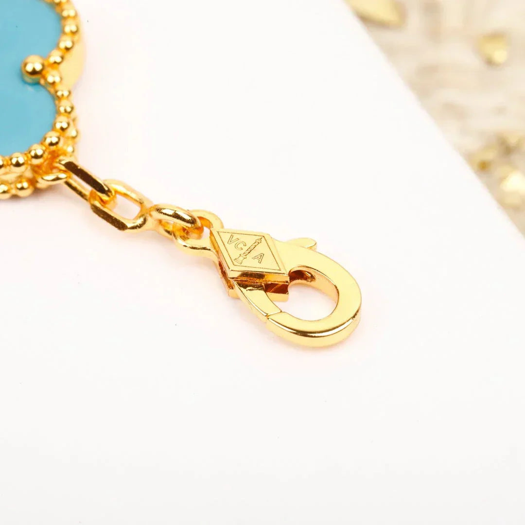 [Radiant Gem]New  CLOVER 5 MOTIF TURQUOISE BRACELET COLLECTION