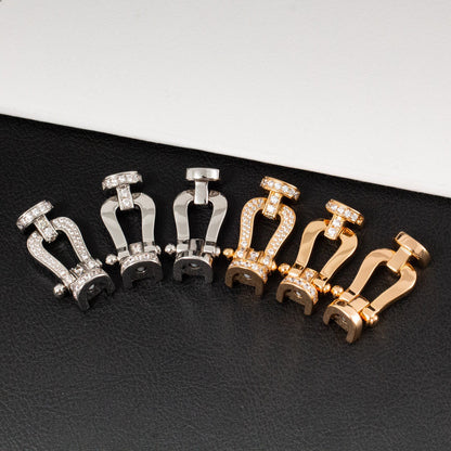 [Radiant Gem]¯FORCE LARGE HORSESHOE FULL DIAMOND BRACELET GOLD