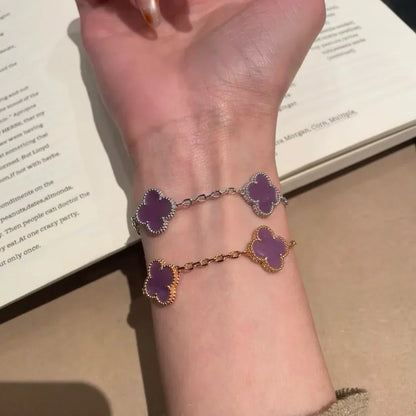 [Radiant Gem]New  CLOVER 5 MOTIF VIOLET BRACELET COLLECTION