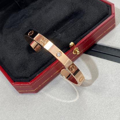[Radiant Gem]¯LOVE BRACELET 6.1MM 1 DIAMOND OPEN CUFF