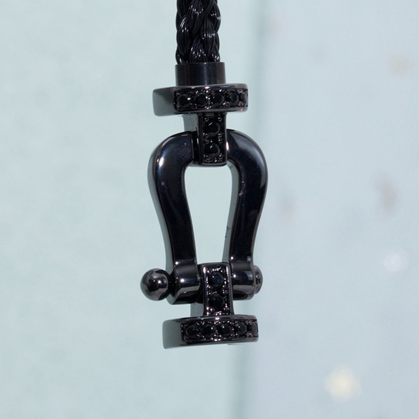 [Radiant Gem]¯FORCE LARGE SERIES HORSESHOE BLACK SAMURAI BRACELET