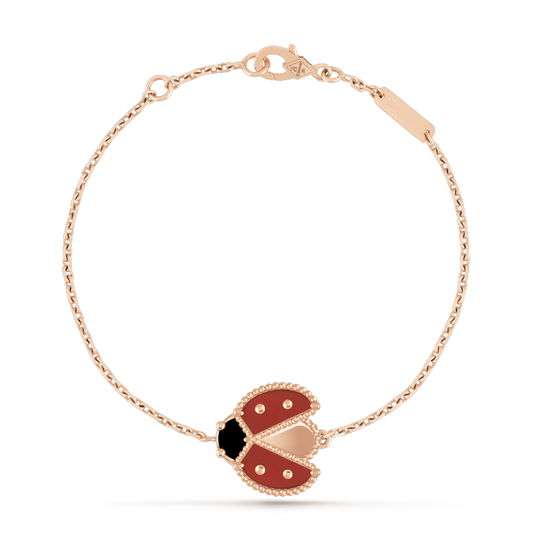 [Radiant Gem]¯LUCKY SPRING 1 MOTIF PINK GOLD BRACELET
