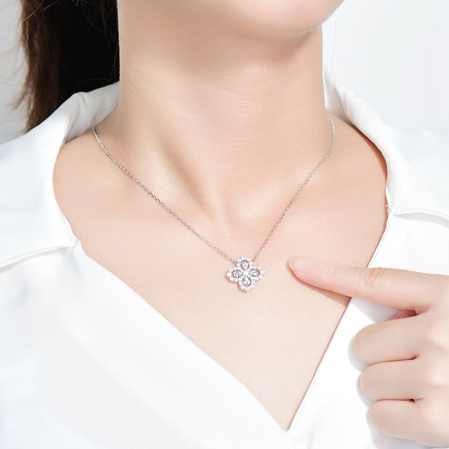 [Radiant Gem]¯LOOP NECKLACE FULL MOTIF DIAMOND 16MM MULTIPLE COLORS
