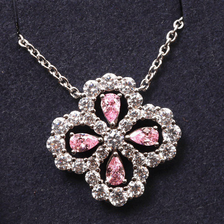 [Radiant Gem]¯LOOP NECKLACE FULL MOTIF DIAMOND 16MM MULTIPLE COLORS