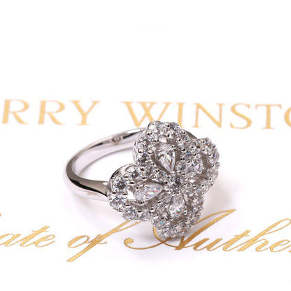 [Radiant Gem]¯LOOP RING FULL MOTIF DIAMOND 16MM SILVE