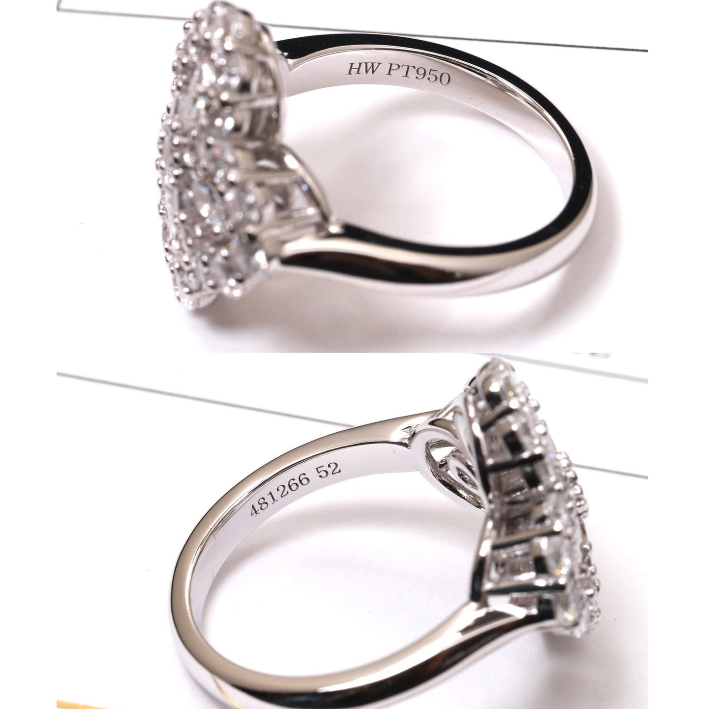 [Radiant Gem]¯LOOP RING FULL MOTIF DIAMOND 16MM SILVE