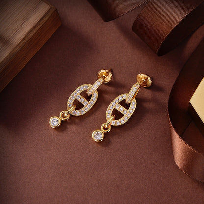 [Radiant Gem]¯HM CHAINE DIAMOND EARRINGS