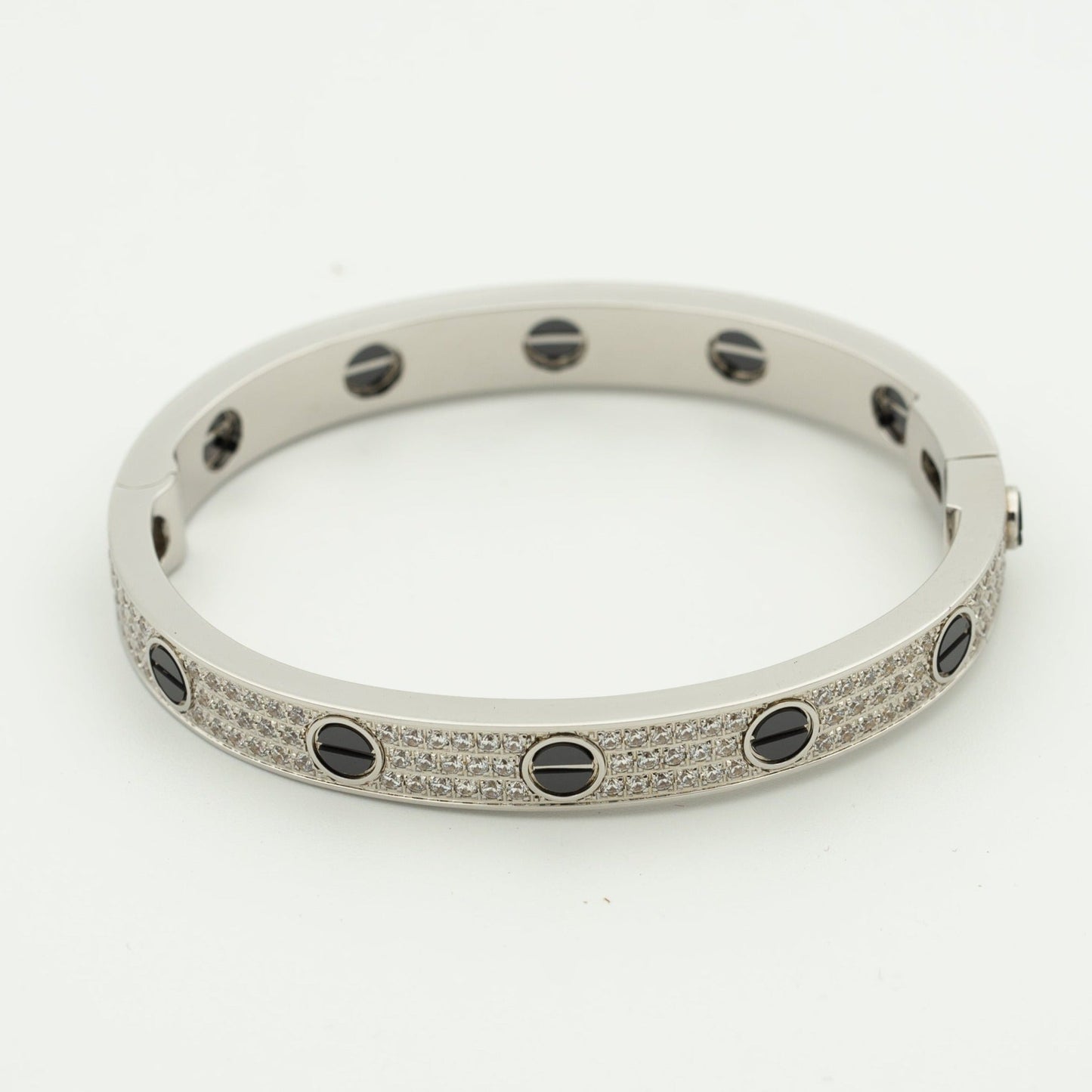 [Radiant Gem]¯LOVE BRACELET 6.1MM DIAMOND-PAVED CERAMIC