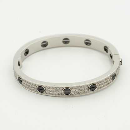 [Radiant Gem]¯LOVE BRACELET 6.1MM DIAMOND-PAVED CERAMIC