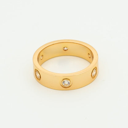 [Radiant Gem]¯LOVE RING 5.5MM 6 DIAMONDS PINK GOLD