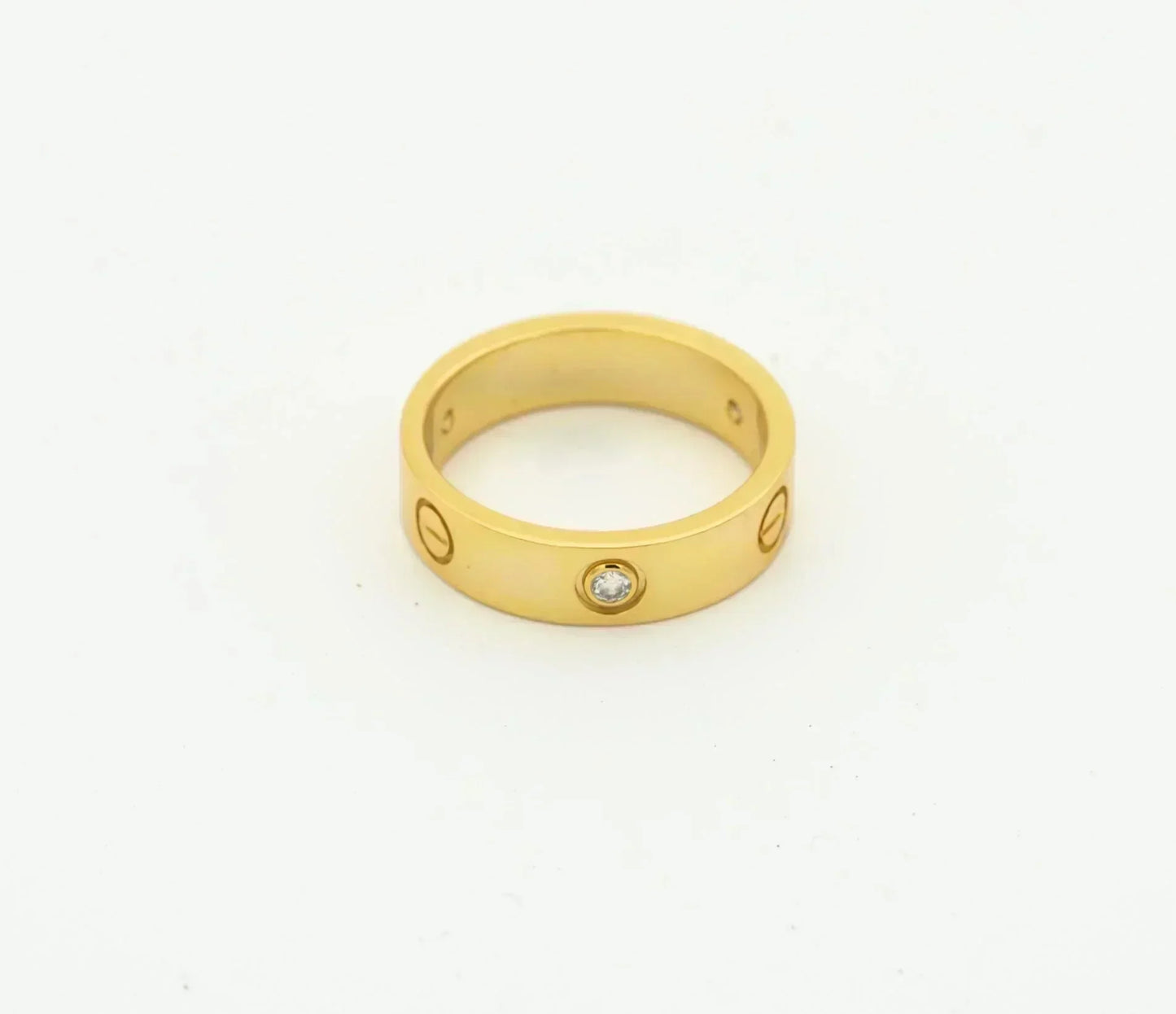 [Radiant Gem]¯LOVE RING 4MM 1 DIAMOND GOLD