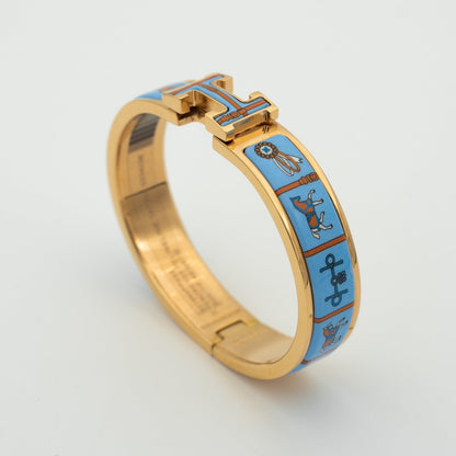 [Radiant Gem]¯H PINK GOLD BRACELET BLUE CERAMIC