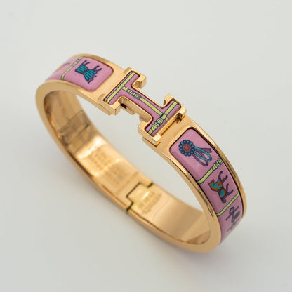 [Radiant Gem]¯H PINK GOLD BRACELET PINK CERAMIC