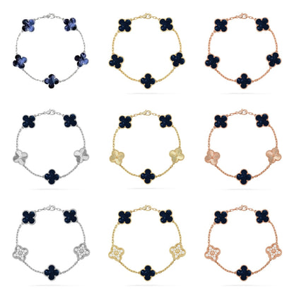 [Radiant Gem]New CLOVER 5 MOTIF PIETERSITE BRACELET COLLECTION