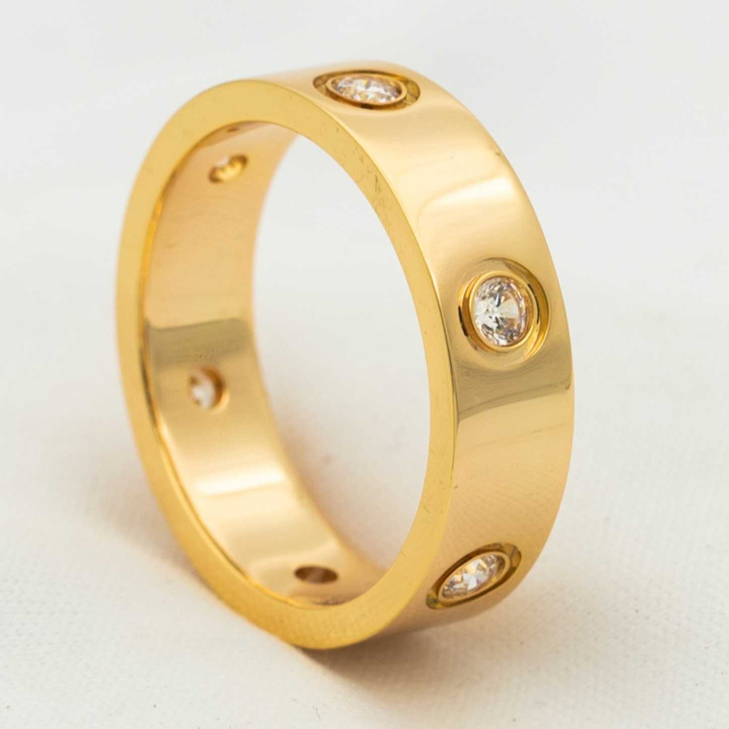 [Radiant Gem]¯LOVE RING 5.5MM 6 DIAMONDS PINK GOLD