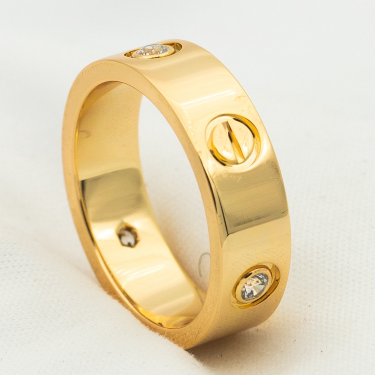 [Radiant Gem]¯LOVE RING 5.5MM 3 DIAMONDS PINK GOLD