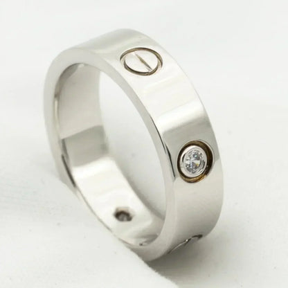 [Radiant Gem]¯LOVE RING 5.5MM 3 DIAMONDS SILVER