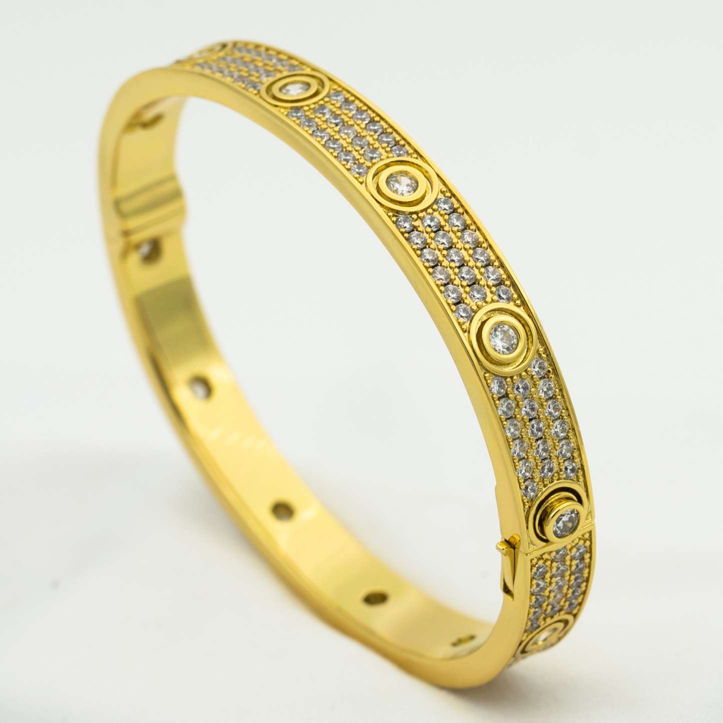 [Radiant Gem]¯LOVE BRACELET 6.1MM DIAMOND-PAVED 10 BIG DIAMONDS