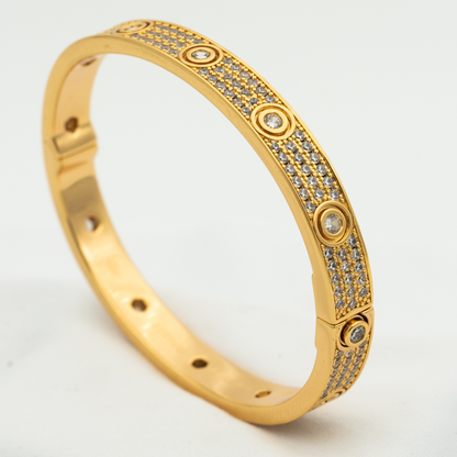 [Radiant Gem]¯LOVE BRACELET 6.1MM DIAMOND-PAVED 10 BIG DIAMONDS