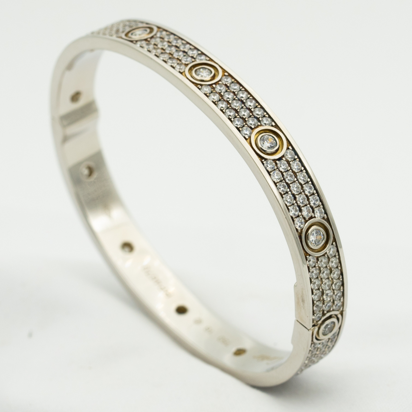 [Radiant Gem]¯LOVE BRACELET 6.1MM DIAMOND-PAVED 10 BIG DIAMONDS