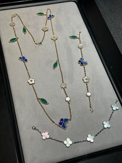 [Radiant Gem] 26 NEW CLOVER 15 MOTIFS LUCKY NECKLACE