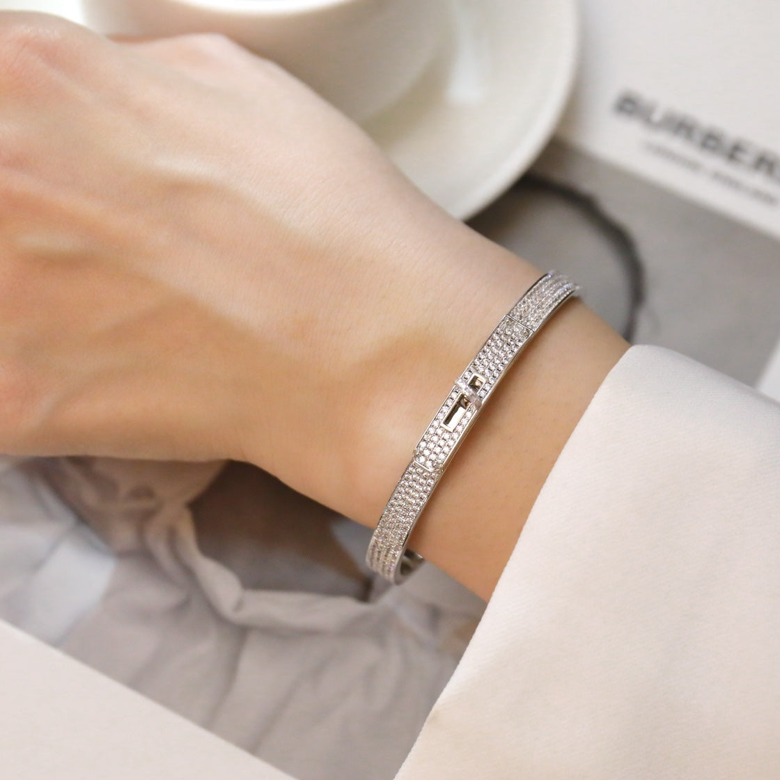 [Radiant Gem]¯KELLY BRACELET DIAMOND PAVED