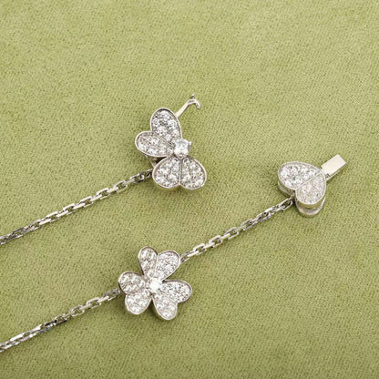 [Radiant Gem]¯FRIVOLE SILVER 9 FLOWERS NECKLACE