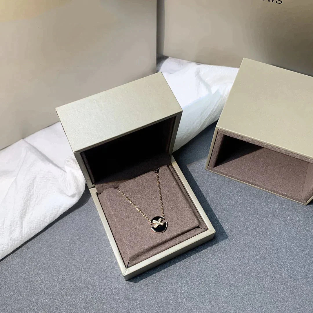 [Radiant Gem]¯JEUX DE ROSE GOLD DIAMOND NECKLACE