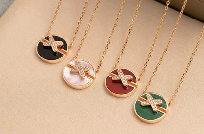 [Radiant Gem]¯JEUX DE ROSE GOLD DIAMOND NECKLACE