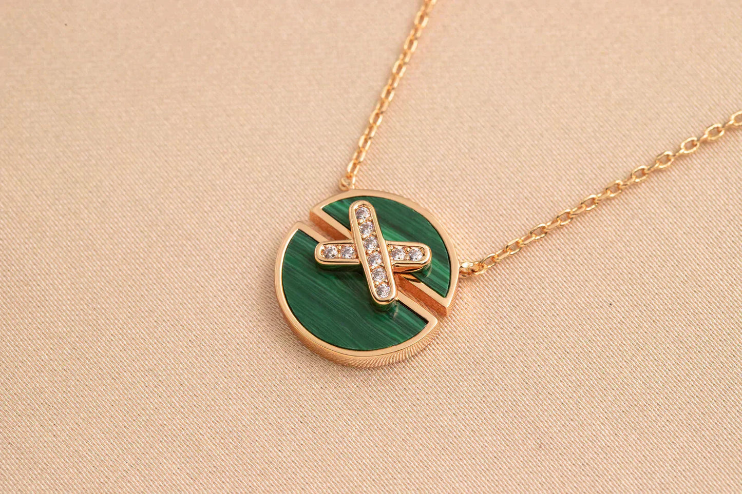 [Radiant Gem]¯JEUX DE ROSE GOLD DIAMOND NECKLACE