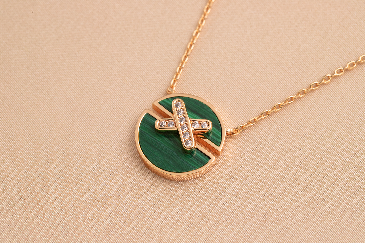 [Radiant Gem]¯JEUX DE PINK GOLD DIAMOND NECKLACE