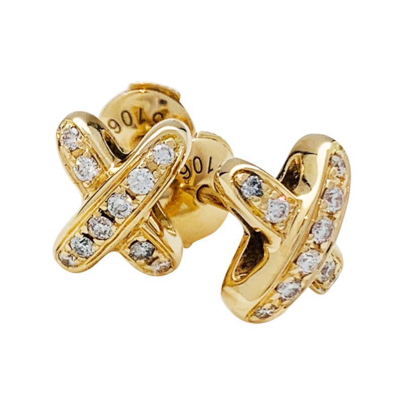 [Radiant Gem]¯JEUX DE GOLD DIAMOND EARRINGS