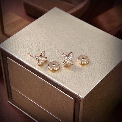 [Radiant Gem]¯JEUX DE GOLD DIAMOND EARRINGS