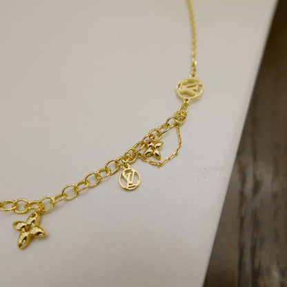 [Radiant Gem]¯BLOOMING SUPPLE NECKLACE BRASS