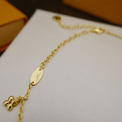 [Radiant Gem]¯BLOOMING SUPPLE NECKLACE BRASS