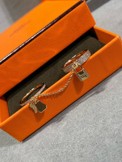 [Radiant Gem]¯HM KELLY CLOCHETTE DOUBLE RING IN  WITH DIAMONDS