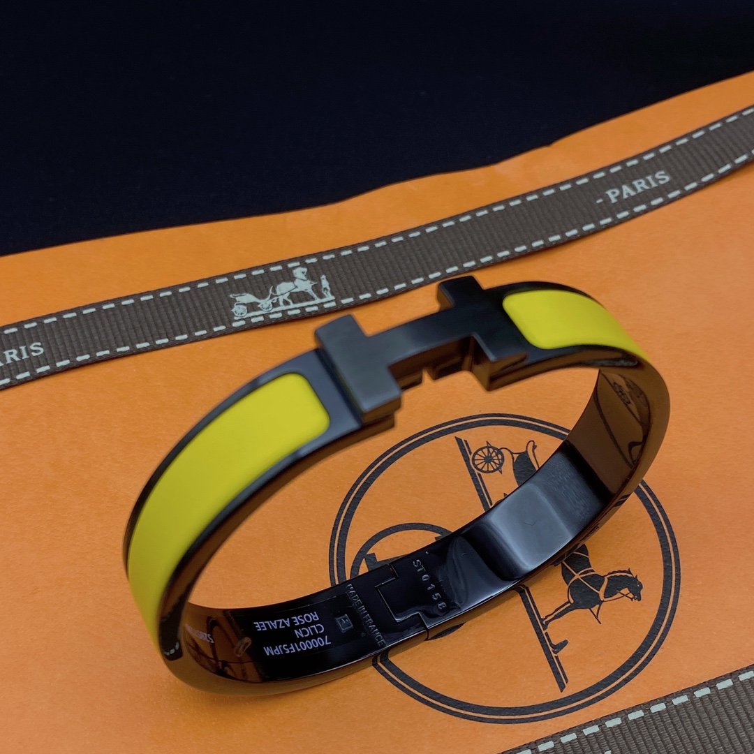 [Radiant Gem]¯CLIC HM SO BLACK YELLOW BRACELET