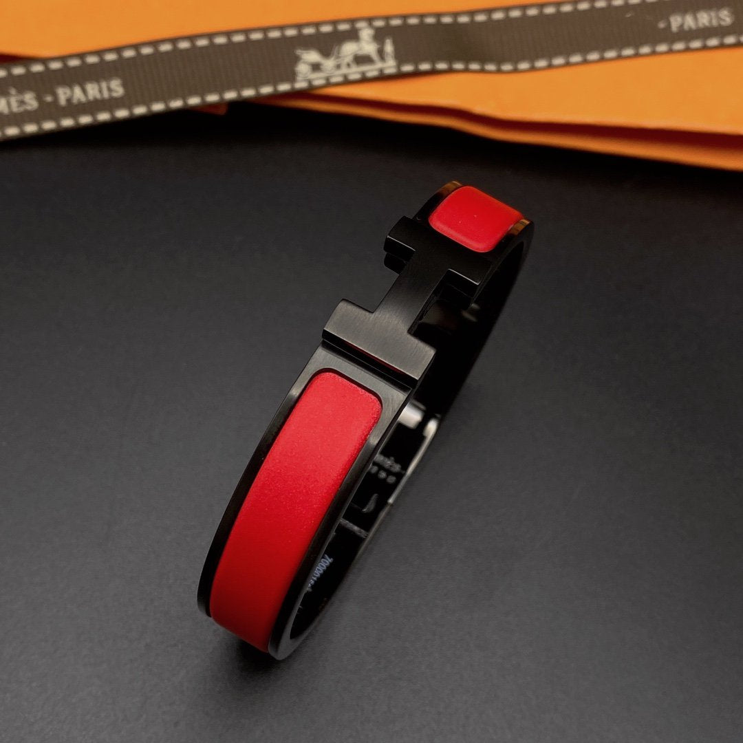 [Radiant Gem]¯CLIC HM SO BLACK RED BRACELET