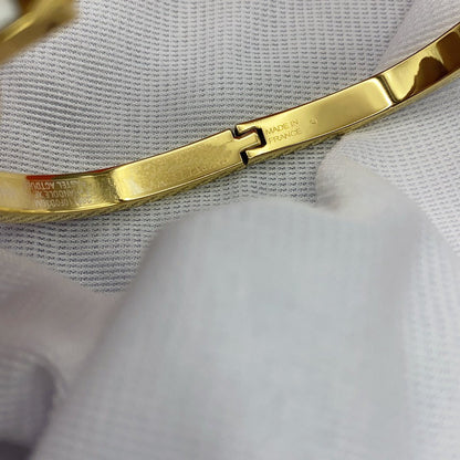 [Radiant Gem]¯CLASSIC HM CLIC WHITE 8MM ENAMEL BRACELET