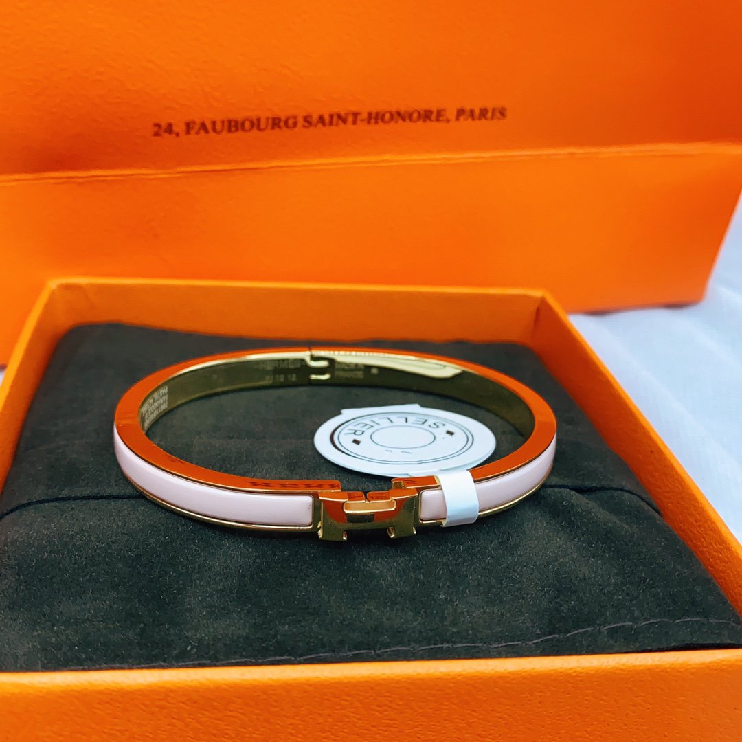[Radiant Gem]¯CLASSIC HM CLIC  PINK 8MM ENAMEL BRACELET