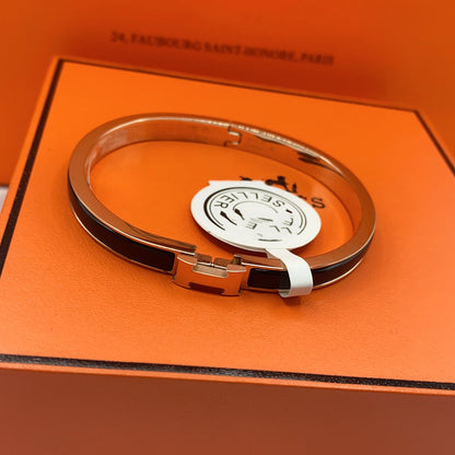 [Radiant Gem]¯CLASSIC HM CLIC BLACK 8MM ENAMEL BRACELET